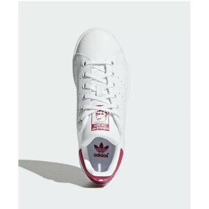 Adidas Originals Big‎ Kid's Stan Smith Jr. Shoes NEW AUTHENTIC White/Pink B32703